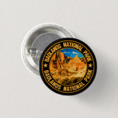 Nationaal Park Badlands Ronde Button 3,2 Cm (Voorkant /achterkant)