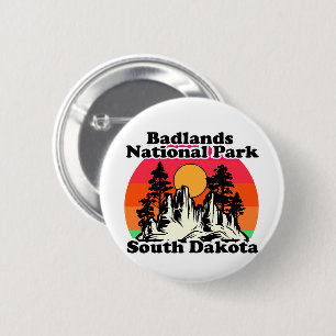 Nationaal Park Badlands Ronde Button 5,7 Cm
