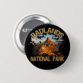 Nationaal Park Badlands Ronde Button 5,7 Cm (Voorkant /achterkant)