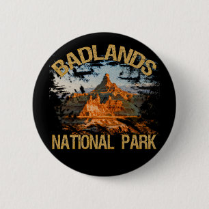 Nationaal Park Badlands Ronde Button 5,7 Cm