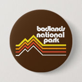 Nationaal Park Badlands Ronde Button 7,6 Cm (Voorkant)