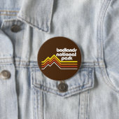 Nationaal Park Badlands Ronde Button 7,6 Cm (In situ)