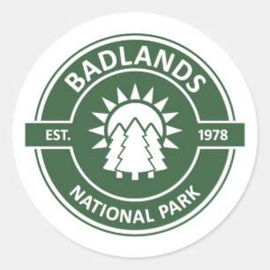 Nationaal Park Badlands Ronde Sticker