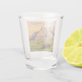 Nationaal Park  Badlands Shot Glas (Achterkant)