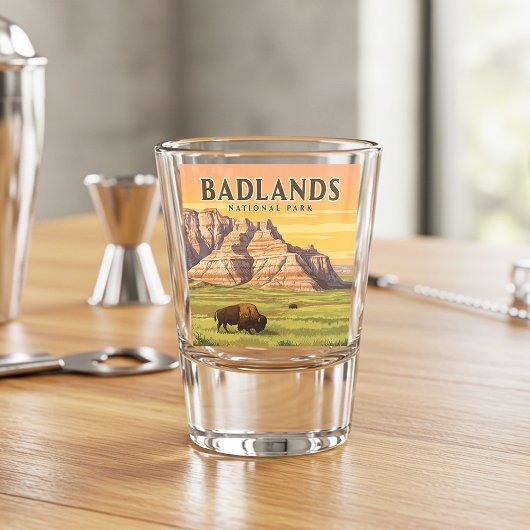 Nationaal Park  Badlands Shot Glas