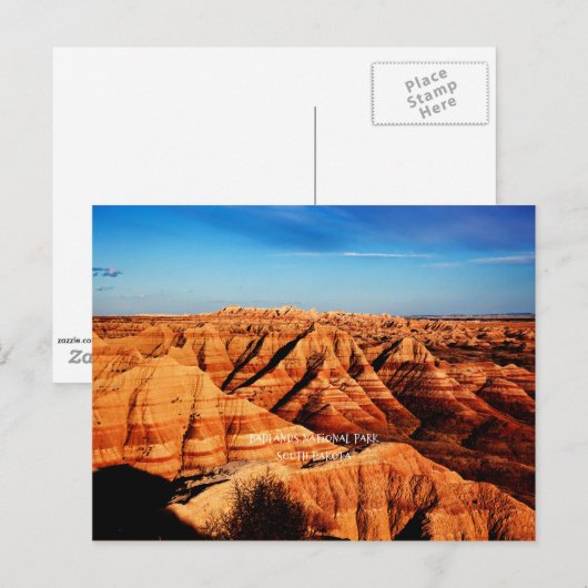 Nationaal Park Badlands, South Dakota Briefkaart (Voorkant / Achterkant)
