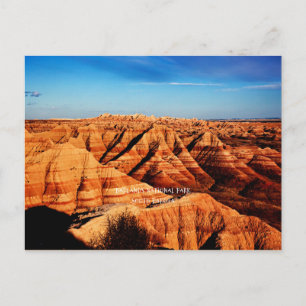 Nationaal Park Badlands, South Dakota Briefkaart