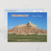 Nationaal Park Badlands, South Dakota Briefkaart (Voorkant / Achterkant)