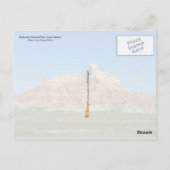 Nationaal Park Badlands, South Dakota Briefkaart (Achterkant)