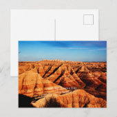 Nationaal Park Badlands, South Dakota Briefkaart (Voorkant / Achterkant)