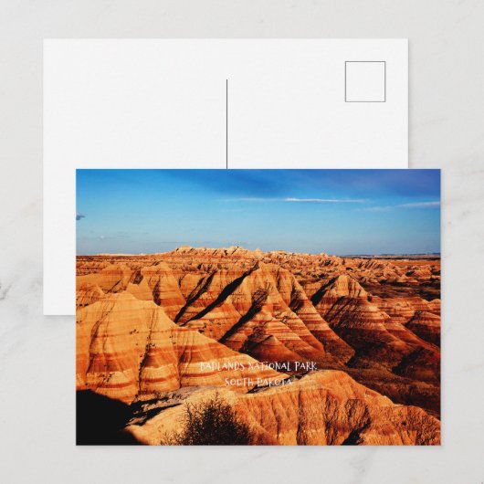 Nationaal Park Badlands, South Dakota Briefkaart (Voorkant / Achterkant)