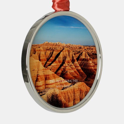 Nationaal Park Badlands, South Dakota Metalen Ornament (Rechts)