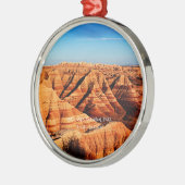 Nationaal Park Badlands, South Dakota Metalen Ornament (Links)