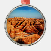 Nationaal Park Badlands, South Dakota Metalen Ornament (Voorkant)