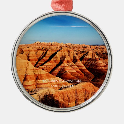 Nationaal Park Badlands, South Dakota Metalen Ornament (Voorkant)