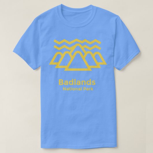 Nationaal park Badlands South Dakota Minimalistisc T-shirt (Design voorkant)