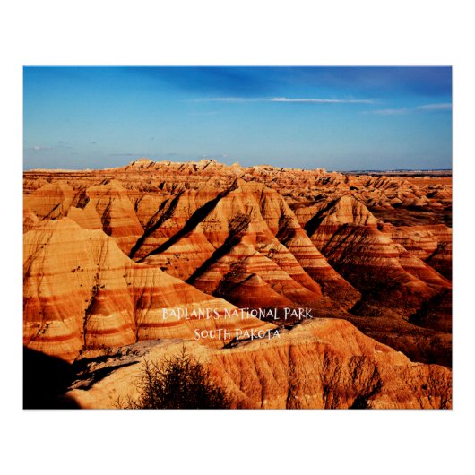Nationaal Park Badlands, South Dakota Perfect Poster (Voorkant)