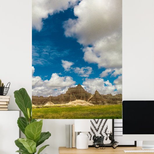 Nationaal Park Badlands, South Dakota Poster (Thuiskantoor)