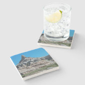 Nationaal Park Badlands, South Dakota Stenen Onderzetter (Zijkant)