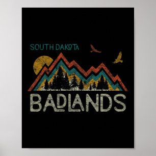 Nationaal park Badlands South Dakota The Mount Rus Poster