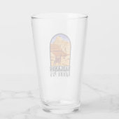 Nationaal Park Badlands South Dakota Vintage Glas (Achterkant)