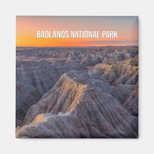Nationaal Park Badlands Souvenir Magnet (Voorkant)