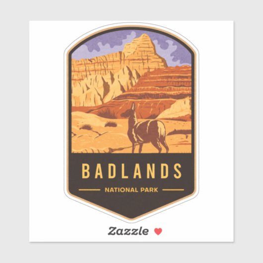 Nationaal Park Badlands Sticker (Vel)