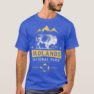 Nationaal Park Badlands T Buffalo Bison South Dako T-shirt