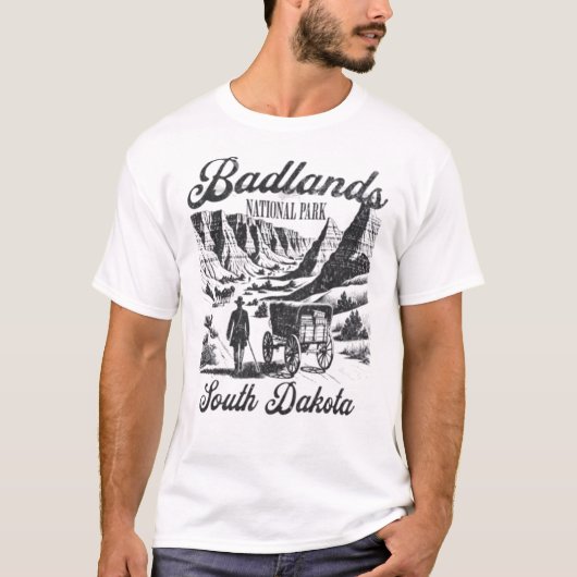 Nationaal Park Badlands T-shirt (Voorkant)