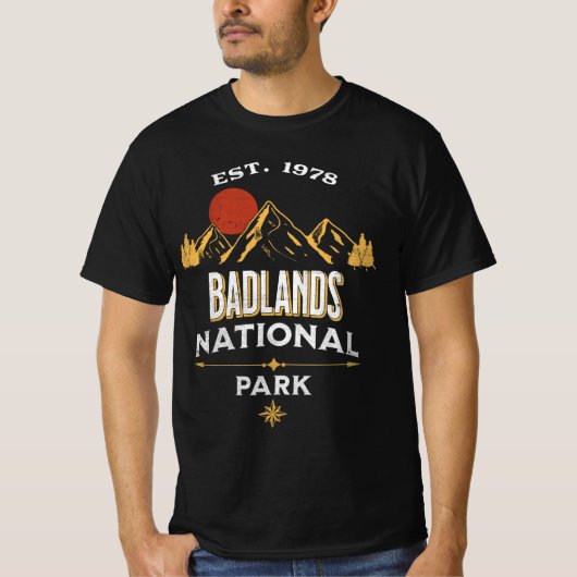 Nationaal Park Badlands T-shirt (Voorkant)