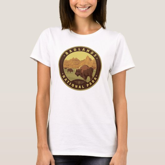 Nationaal Park Badlands T-shirt (Voorkant)
