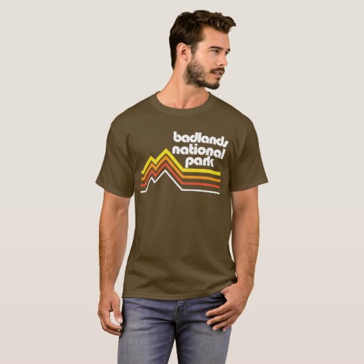 Nationaal Park Badlands T-shirt (Voorkant volledig)
