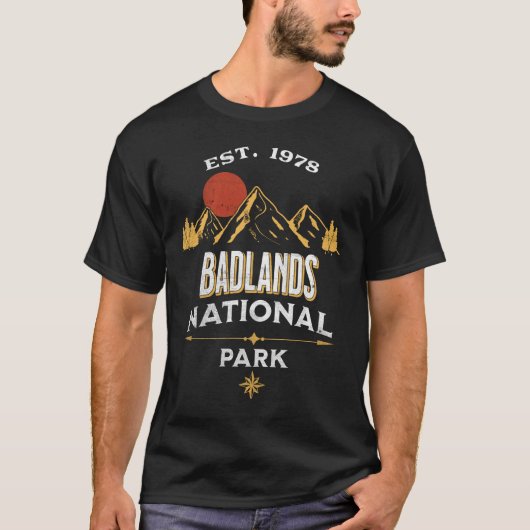 Nationaal Park Badlands T-shirt (Voorkant)