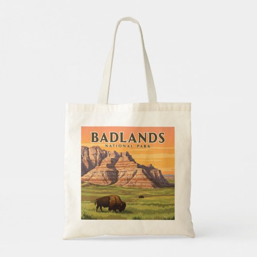Nationaal Park  Badlands Tote Bag (Achterkant)