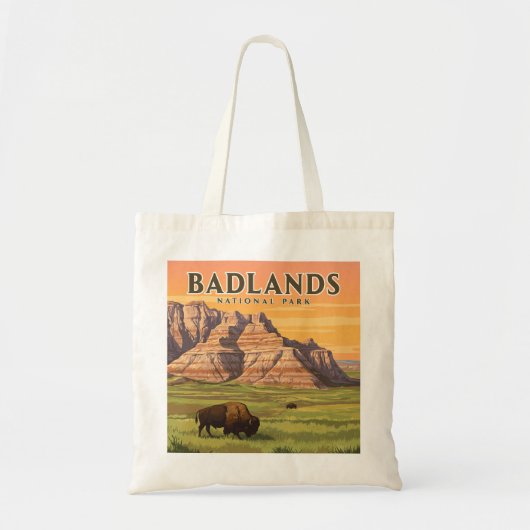 Nationaal Park  Badlands Tote Bag (Voorkant)
