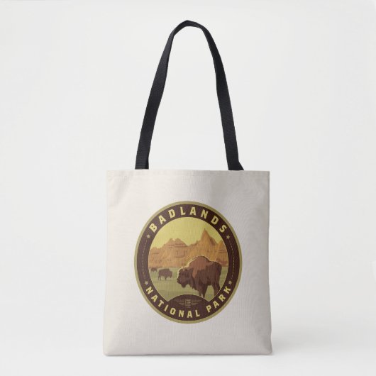 Nationaal Park Badlands Tote Bag (Voorkant)