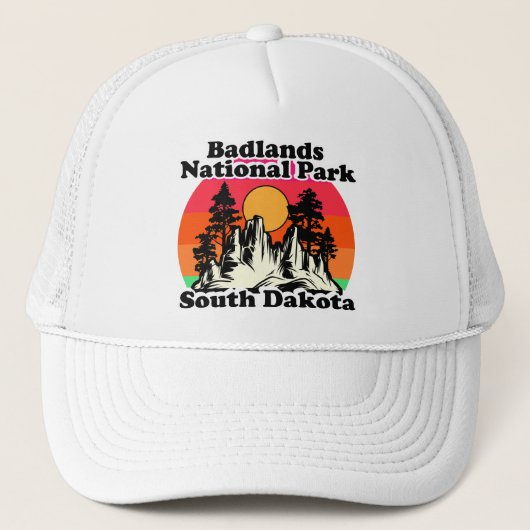 Nationaal Park Badlands Trucker Pet (Voorkant)
