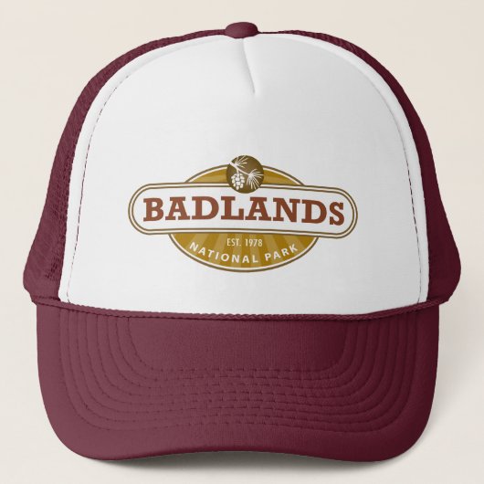 Nationaal Park Badlands Trucker Pet (Voorkant)