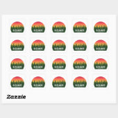 Nationaal Park Badlands Vierkante Sticker (Vel)