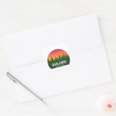 Nationaal Park Badlands Vierkante Sticker (Envelop)