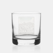 Nationaal Park Badlands Whisky Glas (Achterkant)