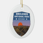 Nationaal park Badlands wildernis zuid dakota Keramisch Ornament (Rechts)