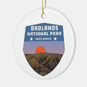Nationaal park Badlands wildernis zuid dakota Keramisch Ornament (Links)