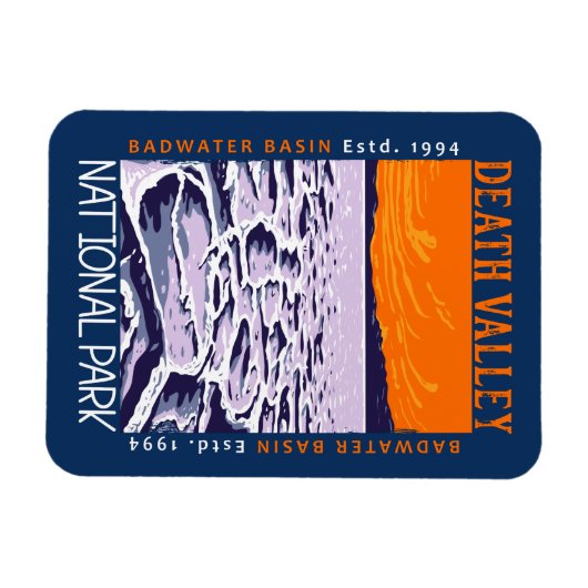 Nationaal park Badwater Basin  Magneet (Horizontaal)