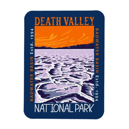 Nationaal park Badwater Basin  Magneet (Verticaal)