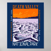 Nationaal park Badwater Basin  Poster (Voorkant)