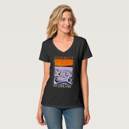 Nationaal park Badwater Basin  T-shirt (Voorkant volledig)