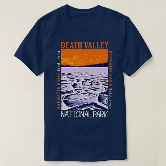 Nationaal park Badwater Basin  T-shirt (Design voorkant)