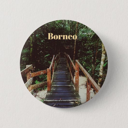 Nationaal park Bako - Borneo Ronde Button 5,7 Cm (Voorkant)