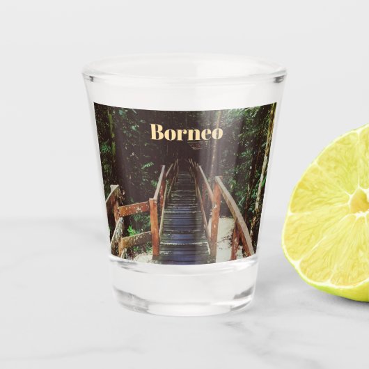 Nationaal park Bako - Borneo Shot Glas (Voorkant)
